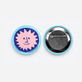 Badge Blue & Pink