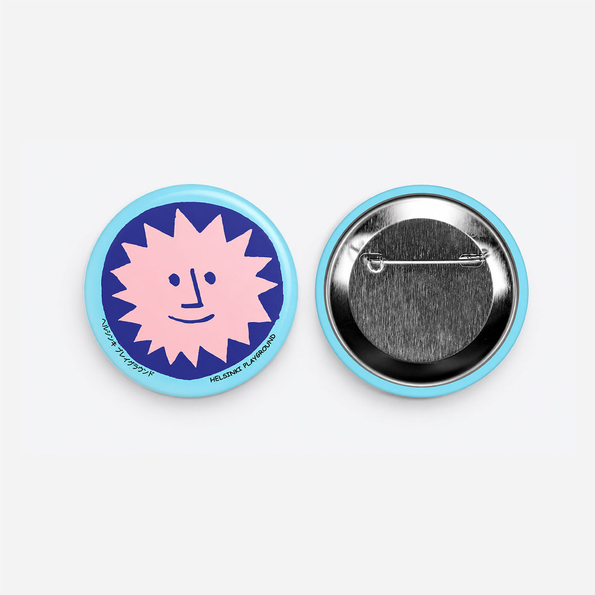 Badge Blue & Pink