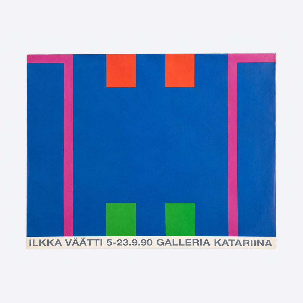 Ilkka Väätti 1990 Helsinki Exhibition Poster